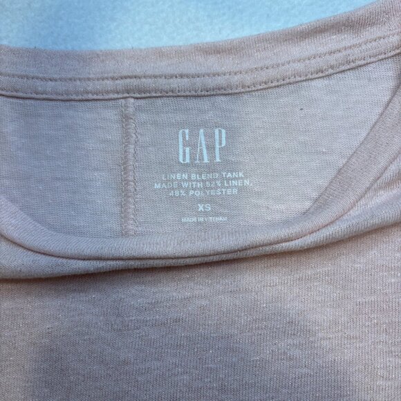 GAP Women's Sleeveless Top Light Pink Shimmer XS Excellent Condition - Picture 3 of 8
